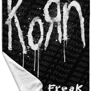 Rocksax - Korn - Still A Freak - Sherpa Fleece Throw (50 in x 60 in) (Black)