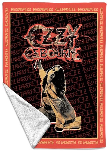 Rocksax - Ozzy Osbourne - Blizzard of Oz - Sherpa Fleece Throw (50 in x 60 in)